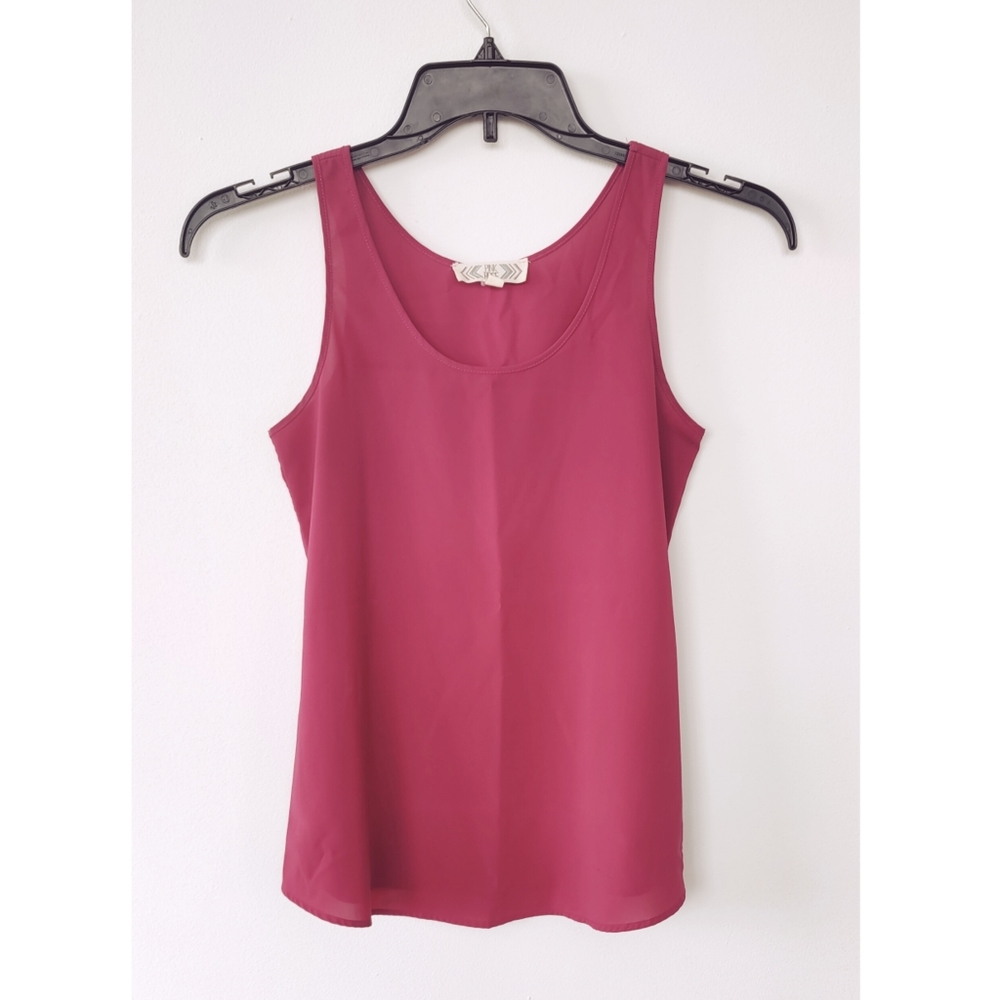 Pink Rose Chiffon Top